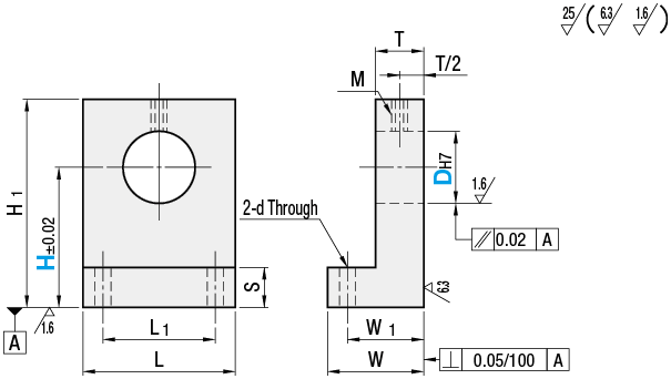 Shaft Supports L - Shaped:Related Image