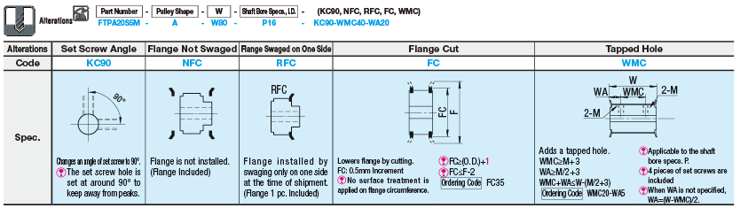 Timing Pulleys - Width Specified:Related Image