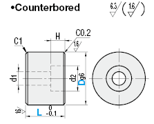 Locating Pins for Grippers - Counterbored:Related Image
