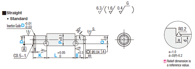 Support Pins - Stepped, Configurable, Straight - Press Fit:Related Image