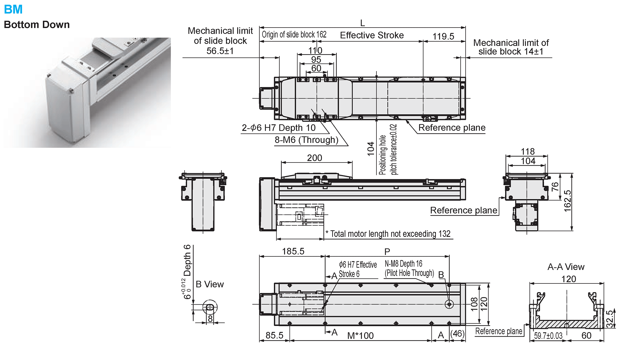 Dimensional Drawing of E-MCT12-BM
