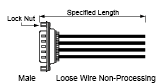 Serial Discrete Wire Cable with D-Sub Hooded Connector (with Misumi Original Connector):Related Image