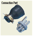 Domestic Blade Model Outlet - Rubber Plug (PSE) / 2-Prong + Ground Model:Related Image