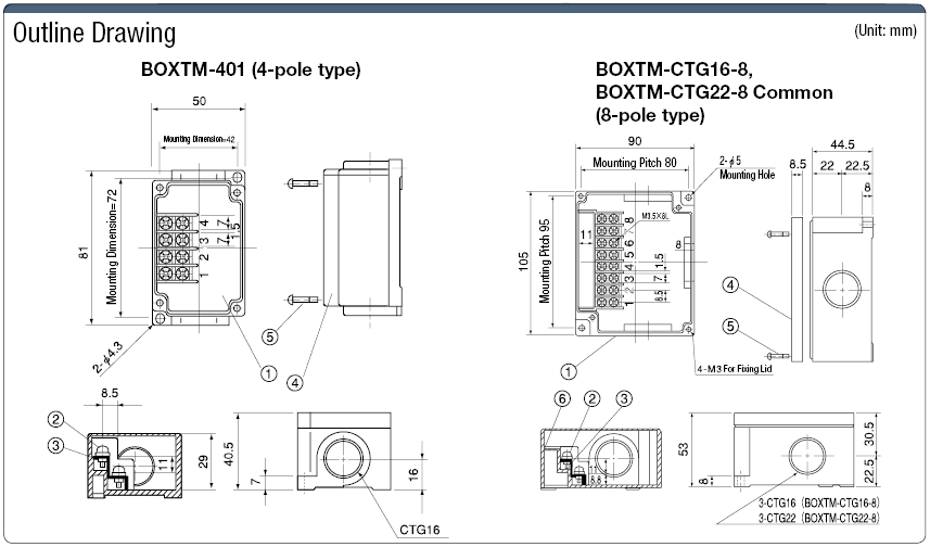 Plastic Terminal Block Box, without Cable Clamp Model:Related Image
