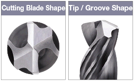 TiAlN Coated Carbide Burnishing Bladed Drill, Stub (No Oil Holes), Regular (with Oil Holes):Related Image