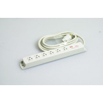 Multi-Use Power Strip, 6 Outlets 15-A Retaining, Cord Set with Flat-Blade Plug KC1330