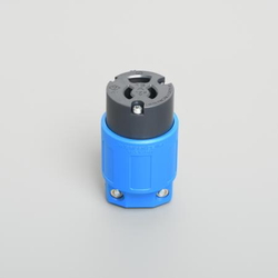 Removal Prevention Type, Cord Connector Body (Nylon Cover), 2-Pole 3-Wire Grounding, 15 A 125 V 7114GNZ-BL