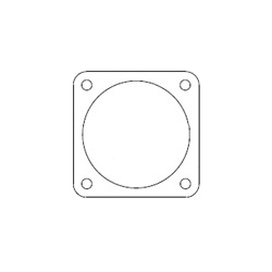 Gasket for D / MS A / B Series Waterproof Connector (R1) P-100841-18(R1)
