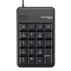 Ten-Key Keyboard With 2-Port USB Hub TK-TCM012BK