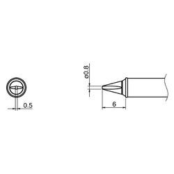 Interchangeable Iron Tip for Use with “FX-100” (T31 Series) T31-02KU