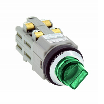 ø30 Series Illuminated Selector Switch, ASLN Type ASLN22611DNR