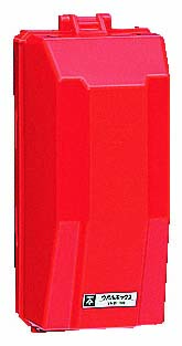 Wall Box (Plastic, Rainproof Box), Red, With Danger Warning Sticker