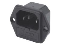 IEC Standard-Inlet with Fuse Holder (Screw)/C14