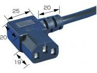 AC Cord Fixed Length (UL) Single Side Cutoff Type Socket