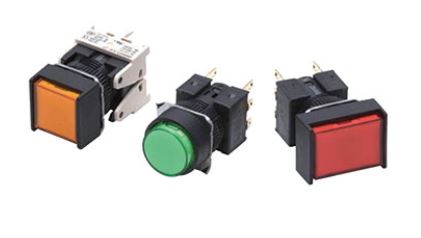 Push-Button Switch (Detachable Type) (Light/Non-Light) (Cylindrical ø16) A16 A16-ABM-2