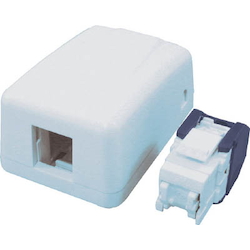 VolitionRJ45 Modular Jack with Adapter for Exposed Outlet