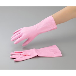 Glove with Vinyl Fleece Piles Middle Thick S Pink 1 Pair