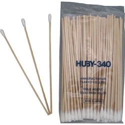 Industrial Cotton Swabs Pointed Shell Type 4.7 mm/Wood Shaft 1 Box 100 Count