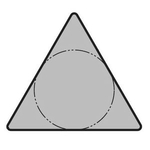 60° Triangle Positive without Hole TPMN without Breaker "Cast Iron" TPMN110308-CA4515