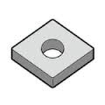 Turning Insert Diamond 80°, Negative, with Hole, CNMG12○○PS "for Intermediate to Rough Cutting" CNMG120416PS-CA525