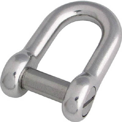 Screw Stop Shackle, Stainless Steel