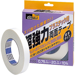 Heavy Duty Double-Sided Tape for Plastics Applications, Thick Type (Box) J1100