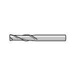 SED2L Long Square End Mill, 2-Flute, Non-Coated SED2L200