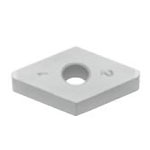 SUMIBORON Insert, 55° Diamond-Shape With Hole, Negative, 4NC-DNGA-HS