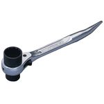 With Curved-Bolt-Hole Aligner, Double-Sided Ratchet Wrench, Mini Short Type