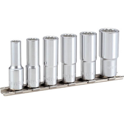 Deep Socket Set (Double Hex Type, With Holder)