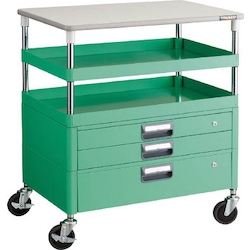 Phoenix Wagon (Noise Suppression Type with Single/Double-Level Drawers and Countertop) Height 899 mm