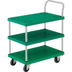 Plastic Trolley, Grand Cart, One-Side Handle 3-Level Type TP-805