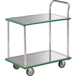 Stainless Steel Cart - One-Side Handle 2-Level Type SUS-304NU