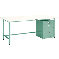 Light Work Bench with 3-Shelf Cabinet Linoleum Tabletop Average Load (kg) 300 RAE-1809UDC111DG