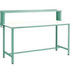 Standing Light Work Bench with Upper Shelf Plastic Panel Tabletop Average Load (kg) 300