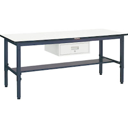Lightweight Adjustable Height Work Bench with 1 Drawer Plastic Panel Tabletop Average Load (kg) 250