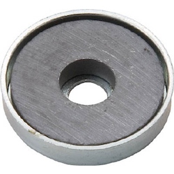Ferrite Magnet With Cap, Round, With Hole (1 Piece) TFC77RA-1P