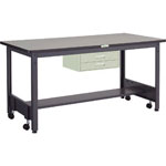 Caster-Free Work Table with 2 Drawer, Equal Load (kg) 500