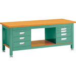 Heavy Work Bench with 3-Shelf / 4-Shelf Cabinet Average Load (kg) 3000 RTW-1800D3D4