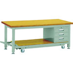 Movable Heavy Work Bench with 3 Cabinets Average Load (kg) 3000 TWC-1800D3