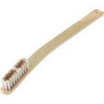 Hand-Planted Bamboo Brush Curved Handle for Professionals Nylon/Brass Mix (NS Brush)