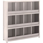 Partitioning Shelf Model KC-M (Bolt Type, Front Strike Plates Provided, 100 kg Type, Width 875 mm)