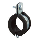 Piping Bracket, Vibration Proof CL Hanging Band and 3t Rubber (Zinc Plating/Stainless) A10216-0062