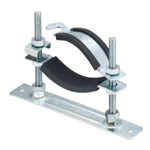 Floor Mount Pipe Support, Anti-Vibration With Set Floor Nut, With Plate Stopper A14920-0038