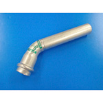 Double Press One End Socket 45° Elbow with Safety Function, for Stainless Steel Pipes WP-45SE-20