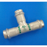 Double Press Tee with Safety Function, for Stainless Steel Pipes WP-T-40