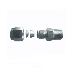 Stainless Steel Pipe Fittings, Male Thread Connection MC12M15T