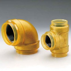 20 K Transparent Fittings with Insulation for HB Gold (HBG) Fire Extinguishing Pipes - Elbow