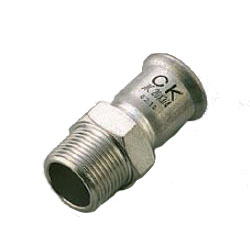 Press Fitting for Stainless Steel Pipes SUS Press Male Adapter Socket SP-MS-30X1