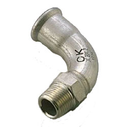 Press Fitting for Stainless Steel Pipes SUS Press Male Adapter Elbow SP-ML-20X1/2